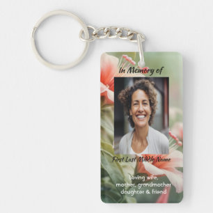 Porte-clés Colibri de souvenir de photo mémoriel chrétien