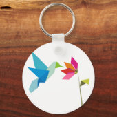 Porte-clés Colibri d'origine et fleur (Recto)