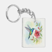 Porte-clés Colibri minuscule à l'aquarelle (Devant gauche)
