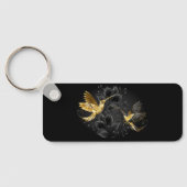 Porte-clés Colibri noir et or (Verso)