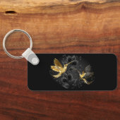 Porte-clés Colibri noir et or (Verso)