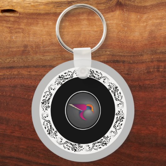 Porte-clés colibri pourpre (Recto)