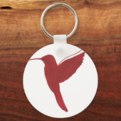 Porte-clés Colibri rouge (Recto)