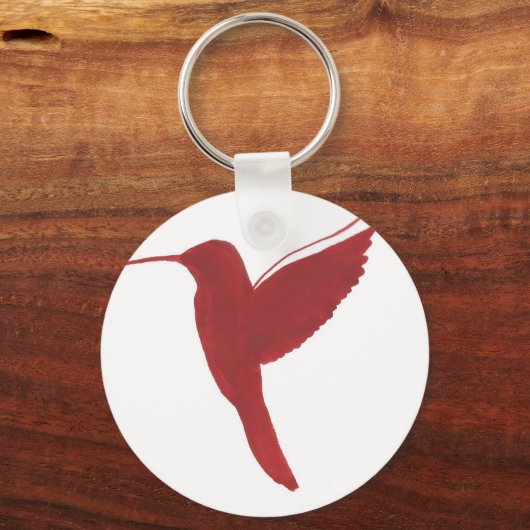 Porte-clés Colibri rouge (Recto)