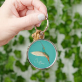 Porte-clés Colibris Turquoise Personnalisés (Main)