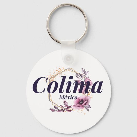 Porte-clés Colima Mexique Destination Voyage Bridesmaid Flora (Recto)