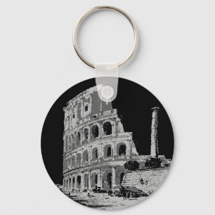Porte-clés Colisée noire et blanche