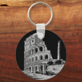 Porte-clés Colisée noire et blanche (Recto)