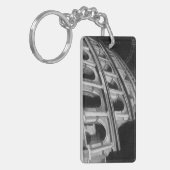 Porte-clés Colisée romaine avec dessins architecturaux (Devant gauche)