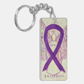 Porte-clés Colitis Angel Purple Awareness Porte - clé (Devant gauche)