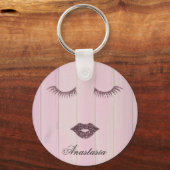 Porte-clés Coll rose doux (Recto)