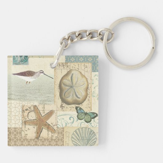 Porte-clés Collage côtier (Dos)