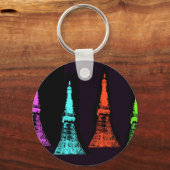 Porte-clés Collage de la tour de Tokyo (Recto)