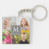 Porte-clés Collage de photos de famille (Dos)