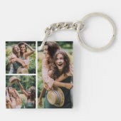 Porte-clés Collage de photos personnalisé pour sœurs (Dos)
