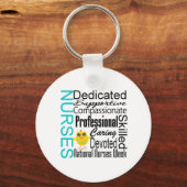 Porte-clés Collage de reconnaissance des infirmières - Semain (Recto)