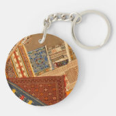 Porte-clés Collage de tapis en gros plan (Dos)
