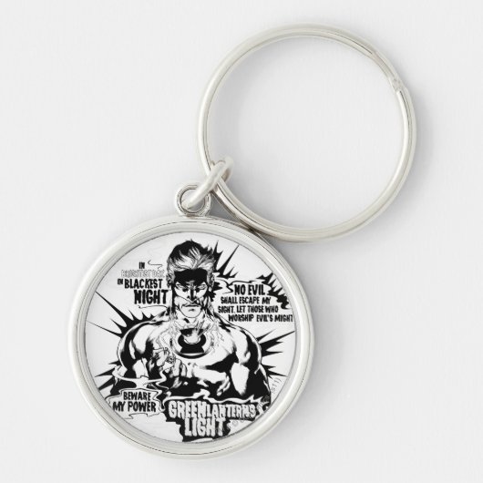 Porte-clés Collage de texte de la lanterne verte (Devant)