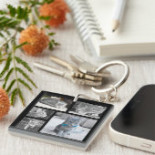 Porte-clés Collage photo couleur cinq (Devant Droit)