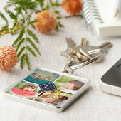 Porte-clés Collage photo de monogramme de la Marine (Côté)