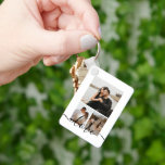 Porte-clés Collage photo et texte personnalisé<br><div class="desc">Faites un porte - clé photo personnalisé de Ricaso - ajoutez vos propres photos et texte - photo collage cadeaux</div>