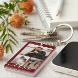 Porte-clés Collage photo et texte personnalisé<br><div class="desc">Faites un porte - clé photo personnalisé de Ricaso - ajoutez vos propres photos et texte - photo collage cadeaux</div>