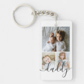 Porte-clés Collage photo et texte personnalisé (Devant)