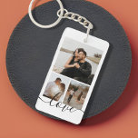 Porte-clés Collage photo et texte personnalisé<br><div class="desc">Faites un porte - clé photo personnalisé de Ricaso - ajoutez vos propres photos et texte - photo collage cadeaux</div>