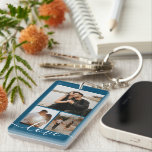 Porte-clés Collage photo et texte personnalisé<br><div class="desc">Faites un porte - clé photo personnalisé de Ricaso - ajoutez vos propres photos et texte - photo collage cadeaux</div>