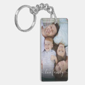 Porte-clés Collage photo et texte personnalisé Keychai (Devant gauche)