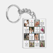 Porte-clés Collage Photo Fête Des Mères Avec Citations De Mei (Devant gauche)