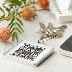 Porte-clés Collage photo Grandpa Papo 8