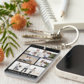 Porte-clés Collage photo personnalisé (Devant droit)