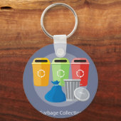 Porte-clés Collecte des déchets (Recto)