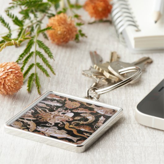 PORTE-CLÉS COLLECTE POMPEII / OCÉAN - SCÈNE DE VIE MARINE (Côté)