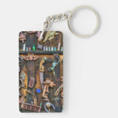 Porte-clés Collection d'antiquités sur le mur (Dos)