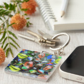 Porte-clés Collection de billes de verre (Devant Droit)
