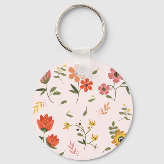 Porte-clés collection de fleurs (Recto)