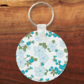 Porte-clés Collection de fleurs de printemps (Recto)
