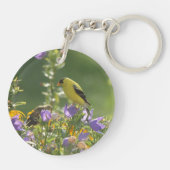 Porte-clés Collection de jardin printanier Crème (Dos)