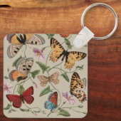 Porte-clés Collection de la papillon Moth Nature Dessin (Verso)