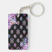 Porte-clés Collection de Noël Flocon de Neige Holographique d (Dos)