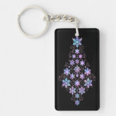 Porte-clés Collection de Noël Flocon de Neige Holographique d (Devant)
