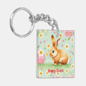 Porte-clés Collection de Pâques de lapin de vacances moderne (Devant gauche)