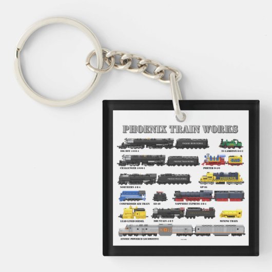 Porte-clés Collection de trains PTW (Devant)