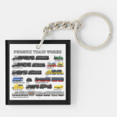 Porte-clés Collection de trains PTW (Dos)