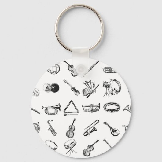 Porte-clés Collection d'instruments de musique classique (Recto)