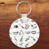 Porte-clés Collection d'instruments de musique classique (Recto)