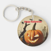 Porte-clés Collection Halloween Citrouille éffrayant (Devant)