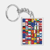 Porte-clés Collection internationale de drapeaux, drapeaux du (Devant gauche)